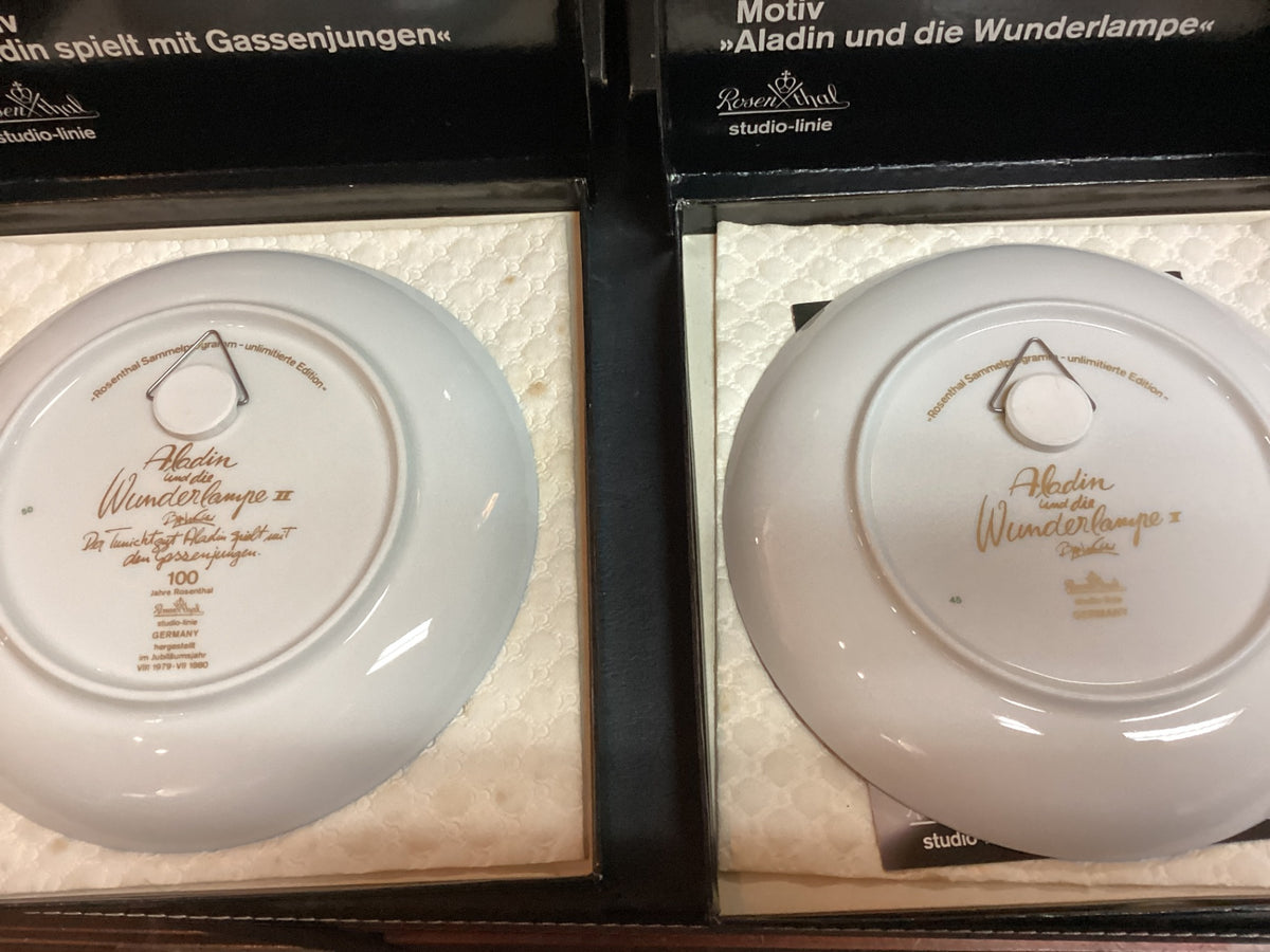 Rosenthal Sammelteller Aladin Serie (12 von 12 Motiven) – Bjørn Wiinblad – Komplett mit OVP