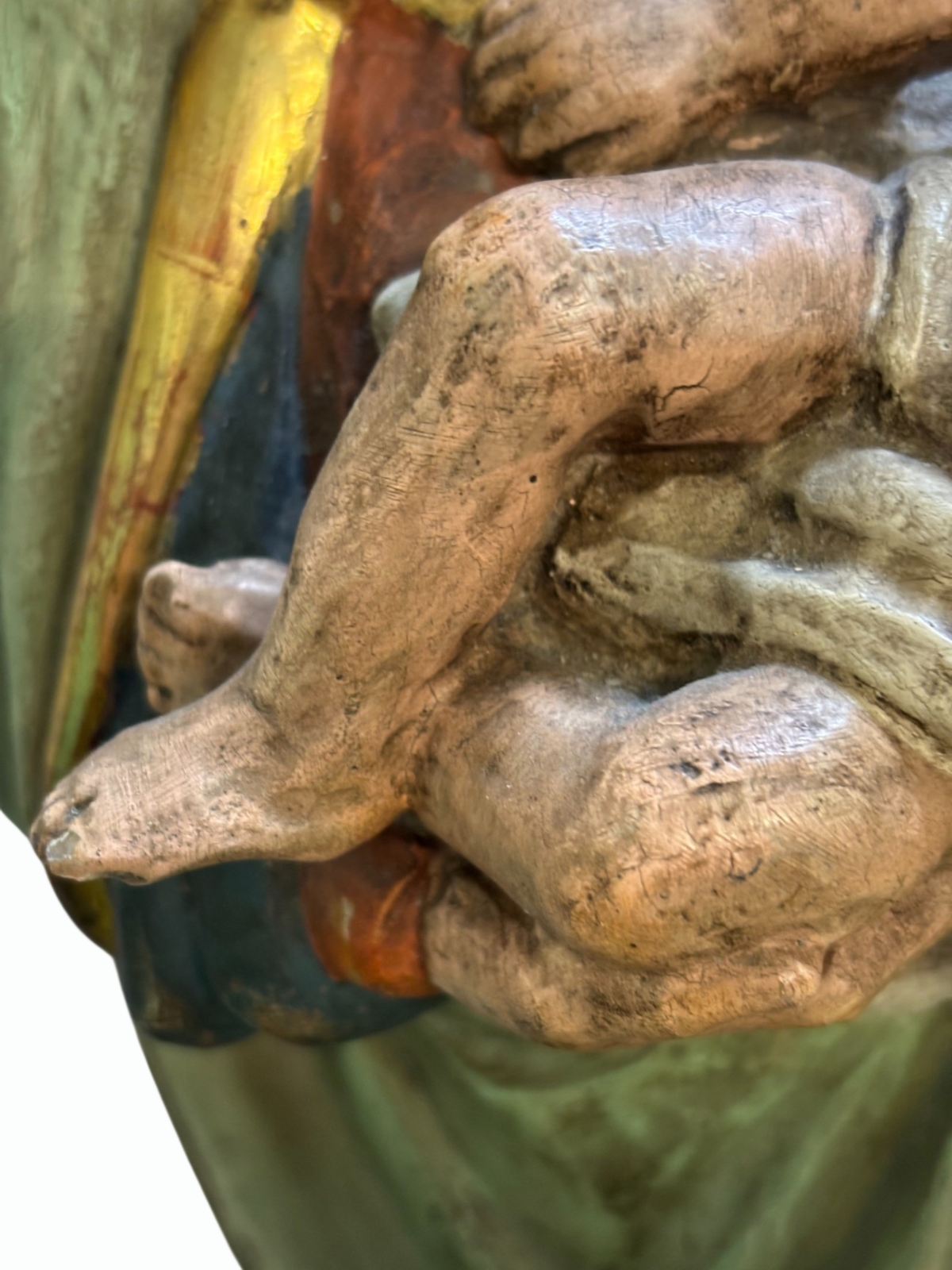 Veritas Madonna mit Kind 60 cm Holz geschnitzt farbig gefasst sakrale Kunst