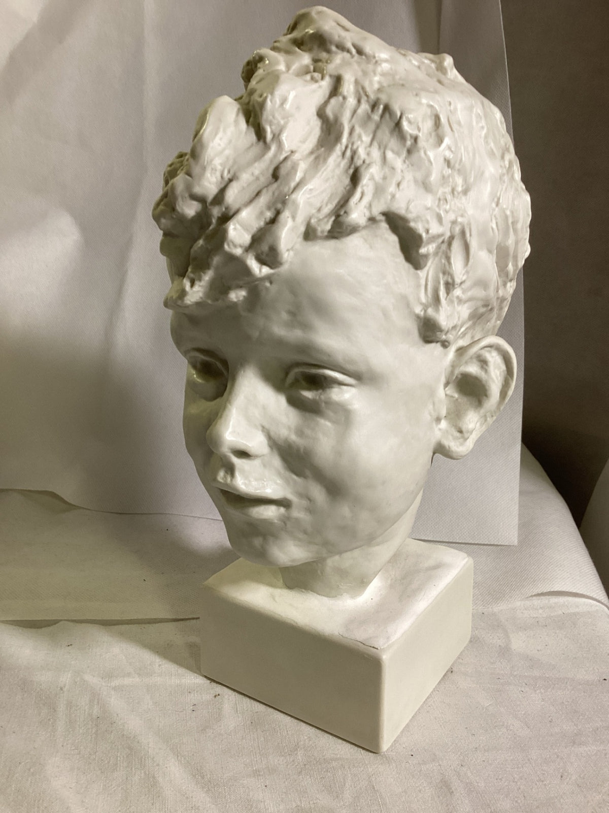 Rosenthal Doris Rücker Jungenkopf Porzellanbüste Modell 5790, ca. 28 cm