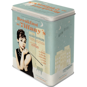 Blechdose Large Breakfast at Tiffany's Blue   (Neuware) NostalgicArt
