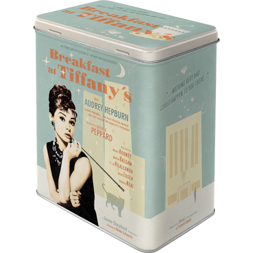 Blechdose Large Breakfast at Tiffany's Blue   (Neuware) NostalgicArt