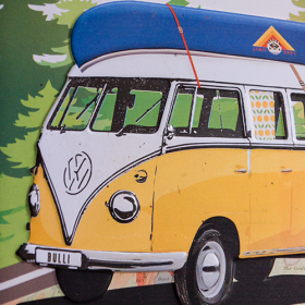 Blechdose Large VW Bulli - Let's Get Away (Neuware) NostalgicArt