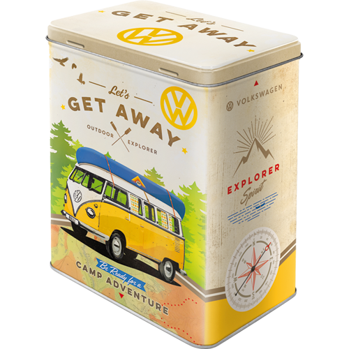 Blechdose Large VW Bulli - Let's Get Away (Neuware) NostalgicArt