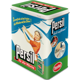 Blechdose Large Persil - Wäsche auf der Leine (Neuware) NostalgicArt