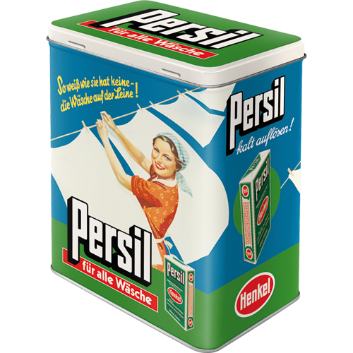 Blechdose Large Persil - Wäsche auf der Leine (Neuware) NostalgicArt
