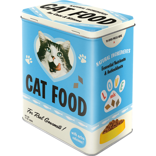 Blechdose large - Cat Food - Love Mix(Neuware) NostalgicArt