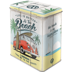 Blechdose large -VW Bulli - Beach- (Neuware) NostalgicArt