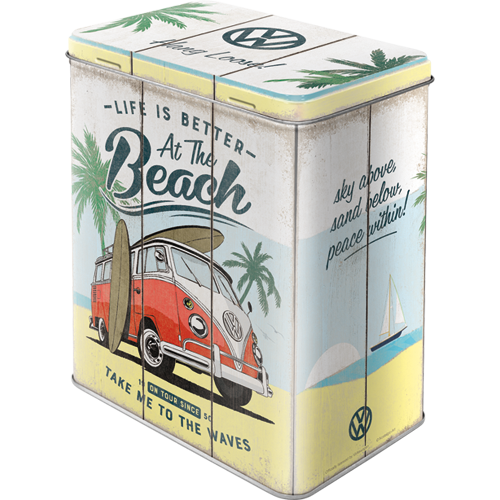Blechdose large -VW Bulli - Beach- (Neuware) NostalgicArt
