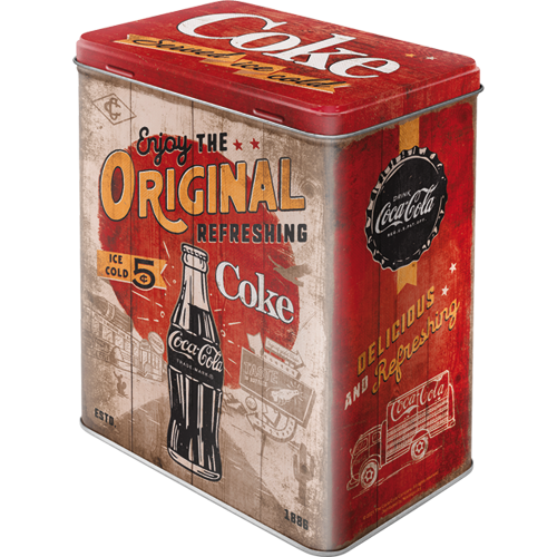 Blechdose large - Coca-Cola - Original Coke Highway 66 (Neuware) NostalgicArt