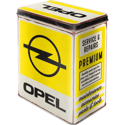 Blechdose Vorratsdose L »Opel - Service« (Neuware incl. 19% MwSt.)