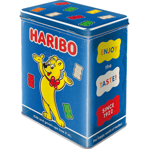 Blechdose Large HARIBO - Enjoy the Taste blue (Neuware) NostalgicArt