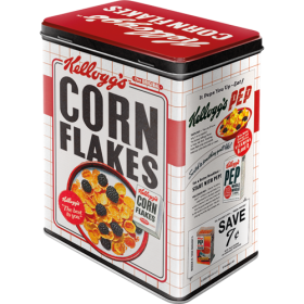 Blechdose large -Kellogg's - Corn Flakes Bowl (Neuware) NostalgicArt