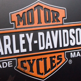 Blechdose Flach »Harley-Davidson - Genuine« (Neuware) NostalgicArt