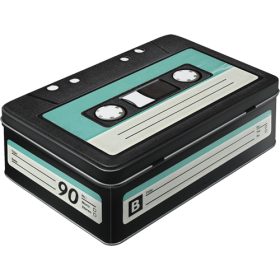 Blechdose Flach »Retro Cassette« (Neuware) NostalgicArt