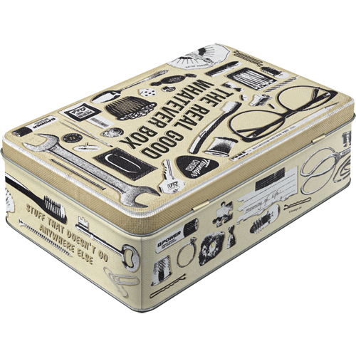 Blechdose Flach »Whatever Odds & Ends Box«(Neuware) NostalgicArt