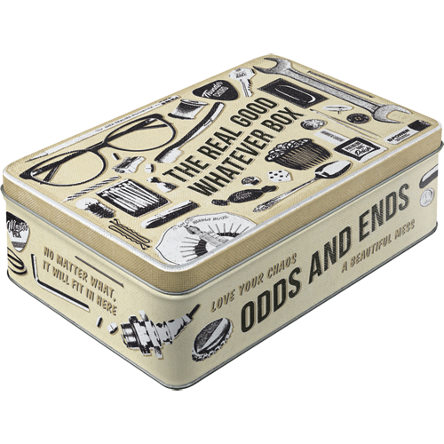Blechdose Flach »Whatever Odds & Ends Box«(Neuware) NostalgicArt