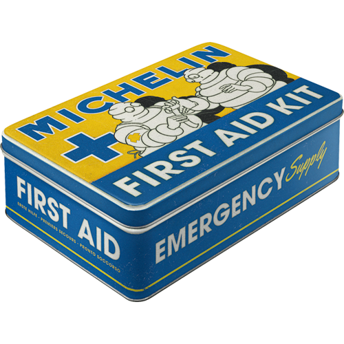 Blechdose Flach  »Michelin - First Aid Kit«(Neuware) NostalgicArt