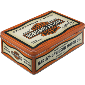 Blechdose Flach »Harley-Davidson-Parts & Accessories« (Neuware) NostalgicArt