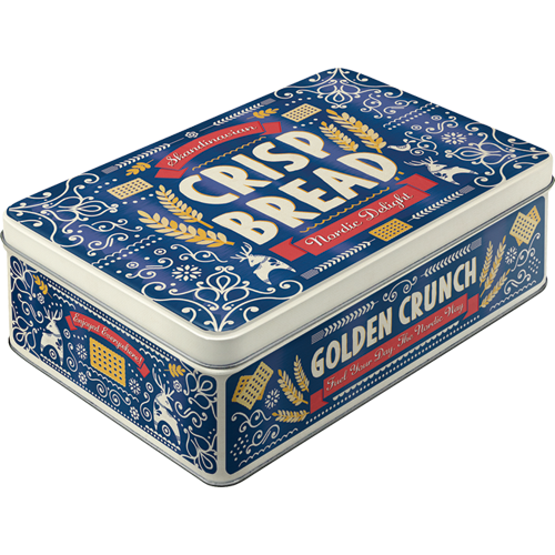 Blechdose Flach Crisp Bread (Neuware) NostalgicArt