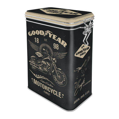 Blechdose Aromadose »Goodyear - Motorcycle« (Neuware) NostalgicArt