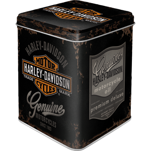 Blechdose Teedose  »Harley-Davidson - Genuine Logo« (Neuware) NostalgicArt