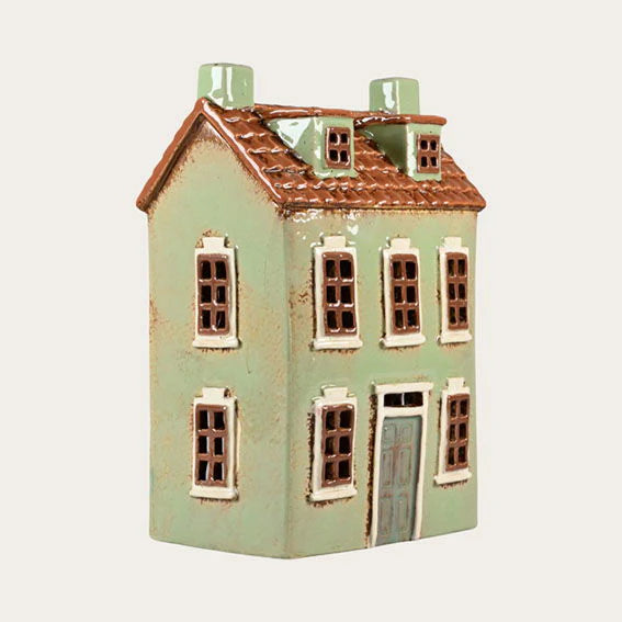 Grünes Haus für Teelicht Höhe: 20.5 cm Breite: 13.5 cm (Neuware incl. 19% MwSt)