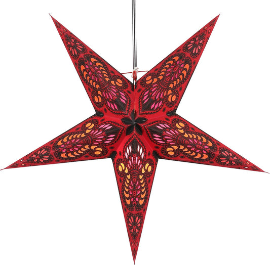 Stern Menor rot  5 Zacken 60cm  ( Neuware incl. 19% MwSt.)