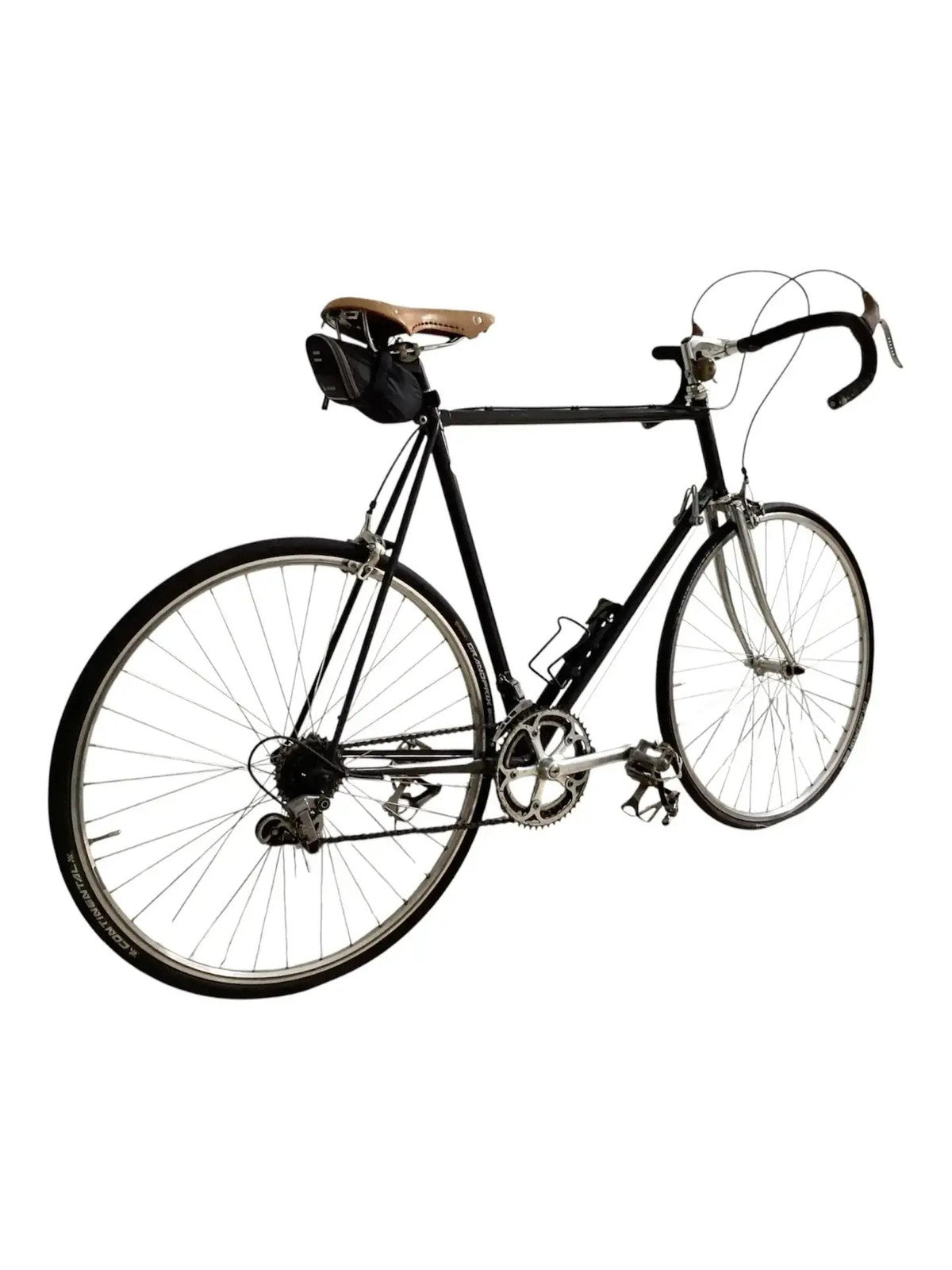 Vintage Rennrad 501 CroMoly Stahlrahmen, geprüft, mit zwei Ersatzrädern, schwarz