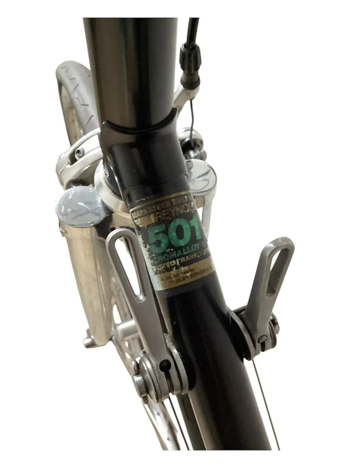 Vintage Rennrad 501 CroMoly Stahlrahmen, geprüft, mit zwei Ersatzrädern, schwarz
